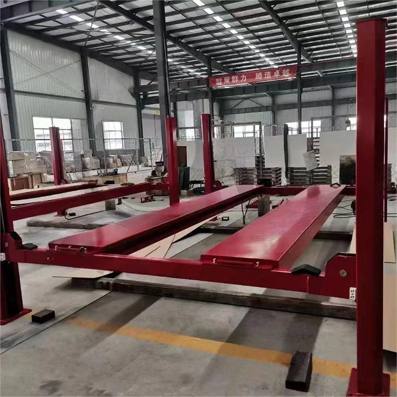 8,800 lb 4-post service lift with rolling jacks, view 4