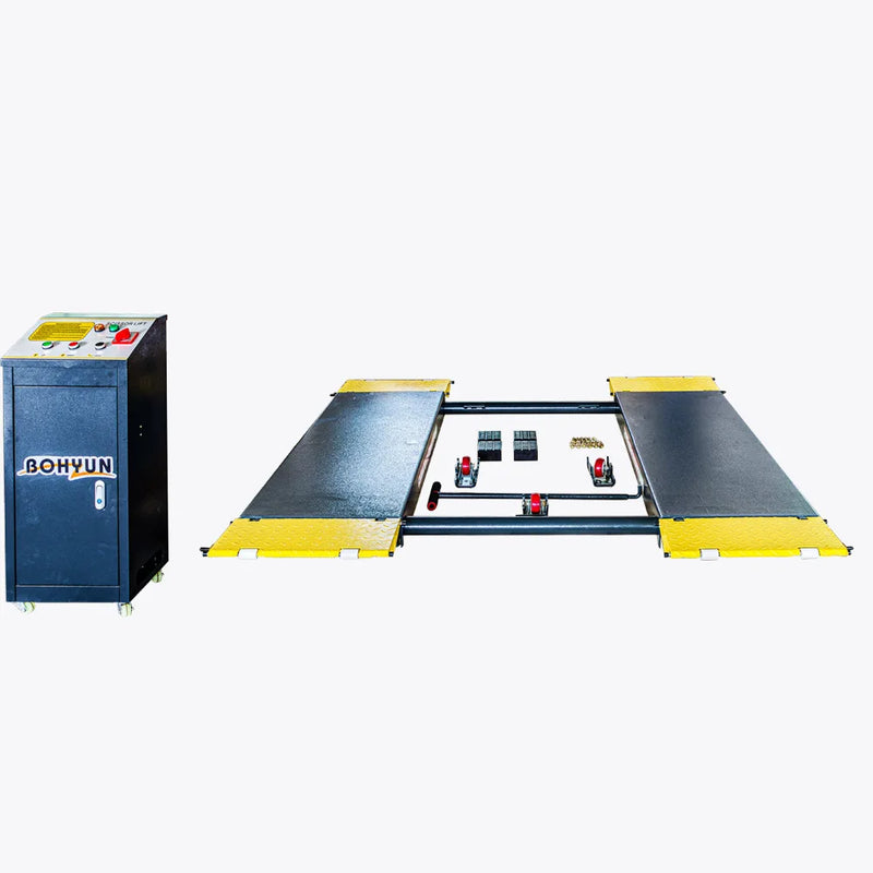 Low and mid-rise scissor car lift, view 2