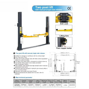 8,800 lb 2-Post Car Lift, view 3