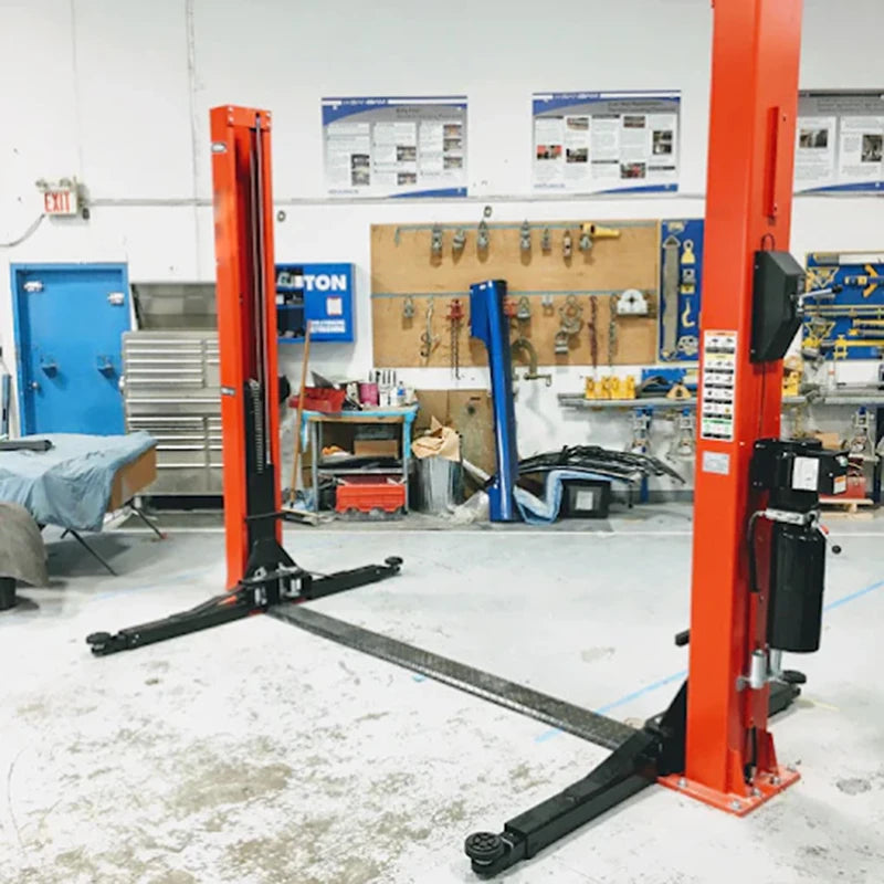 Floor-plate 2-post car lift, view 3