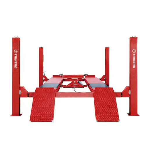 8,800 lb 4-post service lift with rolling jacks